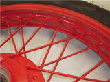 1977 XS650 650 Yamaha Custom Front Rim Red Powder Coated 19 Inch Spoke Wheel RIM-31 (wall)