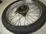 Vintage 1960s Harley Davidson Hummer 19 Inch Rear Rim With Sprocket 36 Spoke Wheel USED RIM-37 (wall)