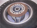 1985 ZL900 900 Eliminator Kawasaki R1177 REAR 15 Inch Rim Wheel used RIM-38 (wall)