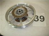 1988 VN750 750 Vulcan Kawasaki F1178 Front 19 Inch Rim Disc Silver Wheel used RIM-39 (wall)