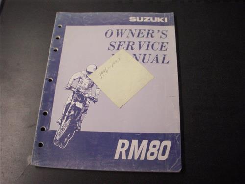 1996-97 RM80 SUZUKI OEM USED WORKSHOP SERVICE MANUAL (man-a/b)