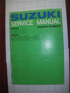 1971 S32-2 150 SUZUKI USED SERVICE SUPPLIMENT MANUAL BOOK (man-a/b)