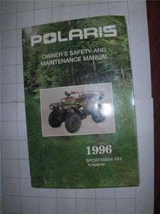 1996 SPORTSMAN 4X4 W96840 USED SAFETY AND MAINTENANCE MANUAL BOOK (man-a/b)