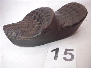 1970's-80 Triumph Bonneville AM Corbin Brown Double Bucket Seat Used ST415 (B29)