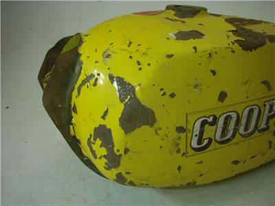 1972 COOPER 250 ENDURO FUEL GAS TANK USED T-38 (DONN a3)