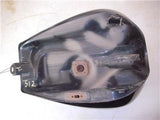 1985-06 VN700 700 VULCAN KAWASAKI FUEL GAS TANK USED BLACK GOLD T-512 (DONN B3)