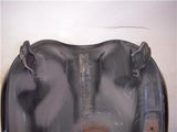 1985-06 VN700 700 VULCAN KAWASAKI FUEL GAS TANK USED BLACK GOLD T-512 (DONN B3)