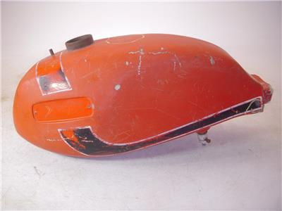 1971 OSSA 175 250 PIONEER FIBERGLASS FUEL GAS TANK USED ORANGE T-525 (DONN b4)