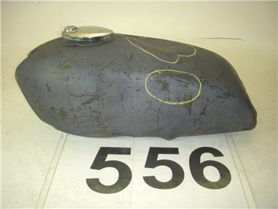 1970's Kawasaki KH400 KH 400 Repaint Blue Fuel Gas TAnk Used T-556 (DONN a7)