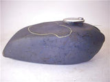 1970's Kawasaki KH400 KH 400 Repaint Blue Fuel Gas TAnk Used T-556 (DONN A3)