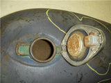 1970's Kawasaki KH400 KH 400 Repaint Blue Fuel Gas TAnk Used T-556 (DONN A3)
