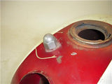 1966-68 Yamaha YDS3 Big Bear 250 Red White w/valve Fuel Gas Tank Used T-564 (DONN a7)