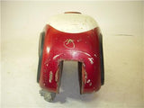 1966-68 Yamaha YDS3 Big Bear 250 Red White w/valve Fuel Gas Tank Used T-564 (DONN a7)