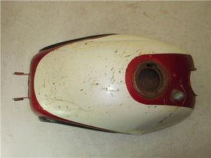 1966-68 Yamaha YDS3 Big Bear 250 Red White w/valve Fuel Gas Tank Used T-564 (DONN a7)