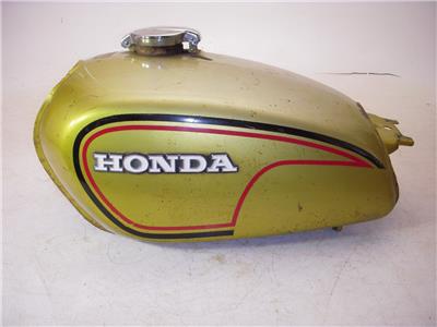 1971-73 Honda CL350 CL 350 GREEN RUST for Parts Fuel Gas Tank Used T-565 (DONN a6)