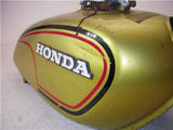 1971-73 Honda CL350 CL 350 GREEN RUST for Parts Fuel Gas Tank Used T-565 (DONN a6)