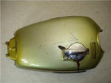 1971-73 Honda CL350 CL 350 GREEN RUST for Parts Fuel Gas Tank Used T-565 (DONN a6)