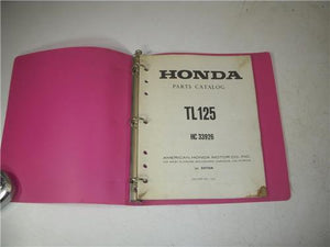 1973 Honda 125 TL125 Parts Catalog binder used HC33926 MANUAL BOOK (man-a/b)