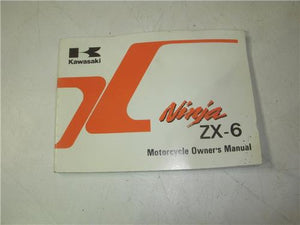 1996 Kawasaki  ZX-6 E4 ZX600 Motorcycle Owners Manual used 99920-1755-01 (man-a/b)